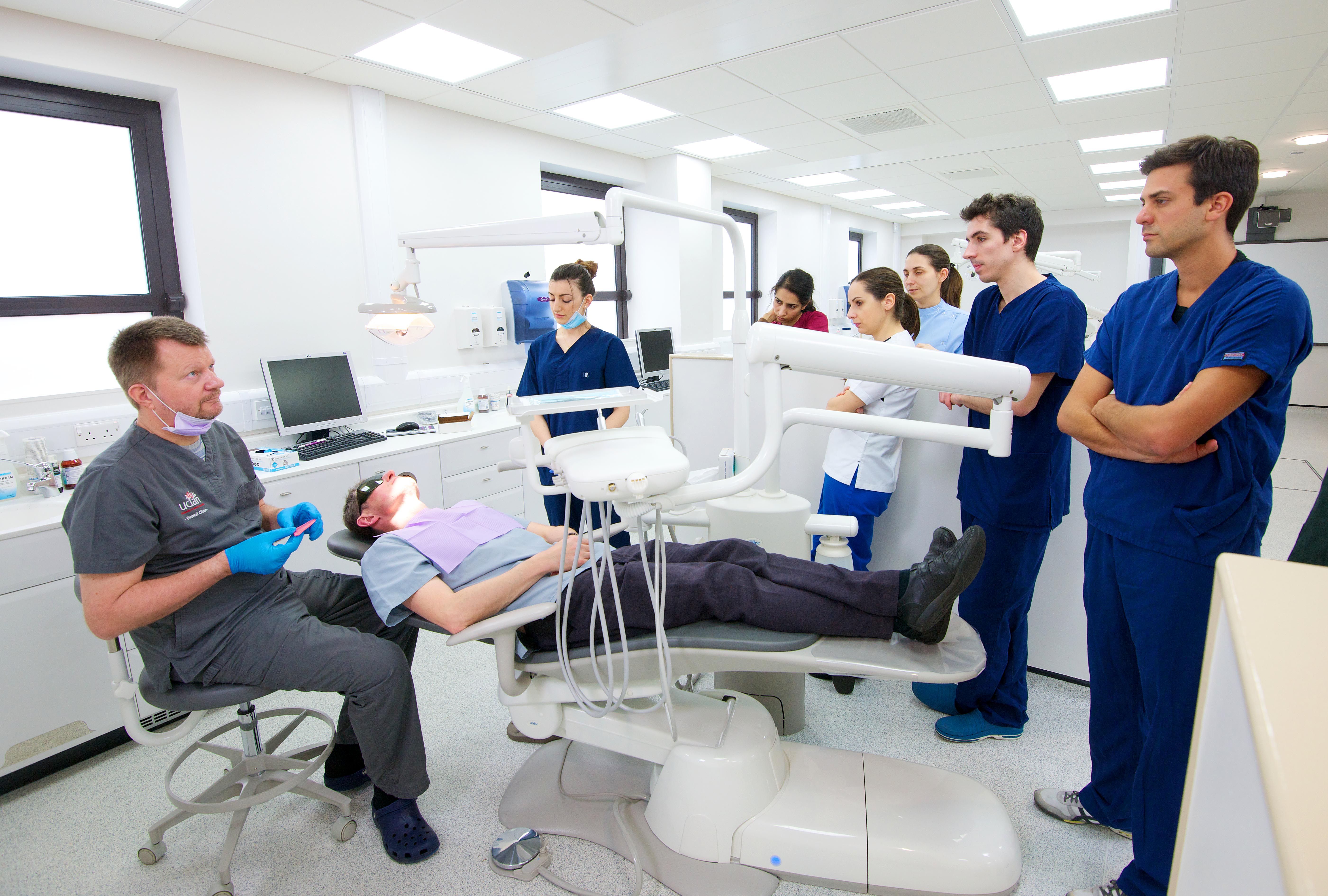 Postgraduate Dentistry Students Working In UCLan Dental Clinic CLOK 