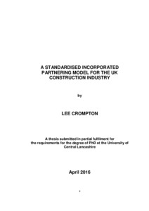 Construction partnering dissertation