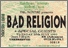[thumbnail of Ticket for Bad Religion at Manchester University Students Union, 1993]