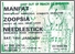 [thumbnail of Pomotional poster for Manfat, Zoopsia, and Needlestick at the 1 In 12 Club, c1995]