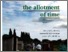 [thumbnail of The Allotment of time:book created with people with dementia, their thoughts,aspirations and reflections.]